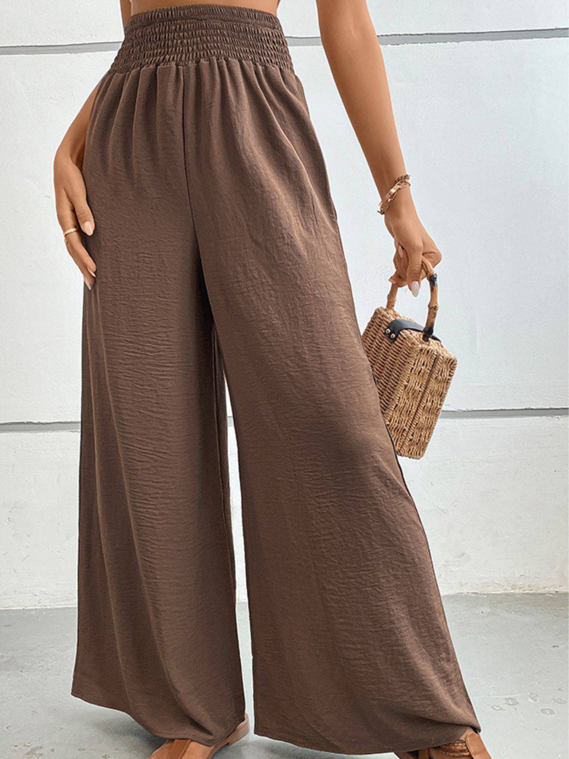 NYLD Wide Waistband Relax Fit Long Pants - NEWYORKLISTED