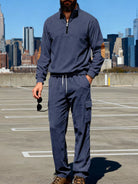 NEWYORKLISTED ATLAS MEN'S COLLECTION – Men's casual long-sleeve top and pants two-piece set, product image 8