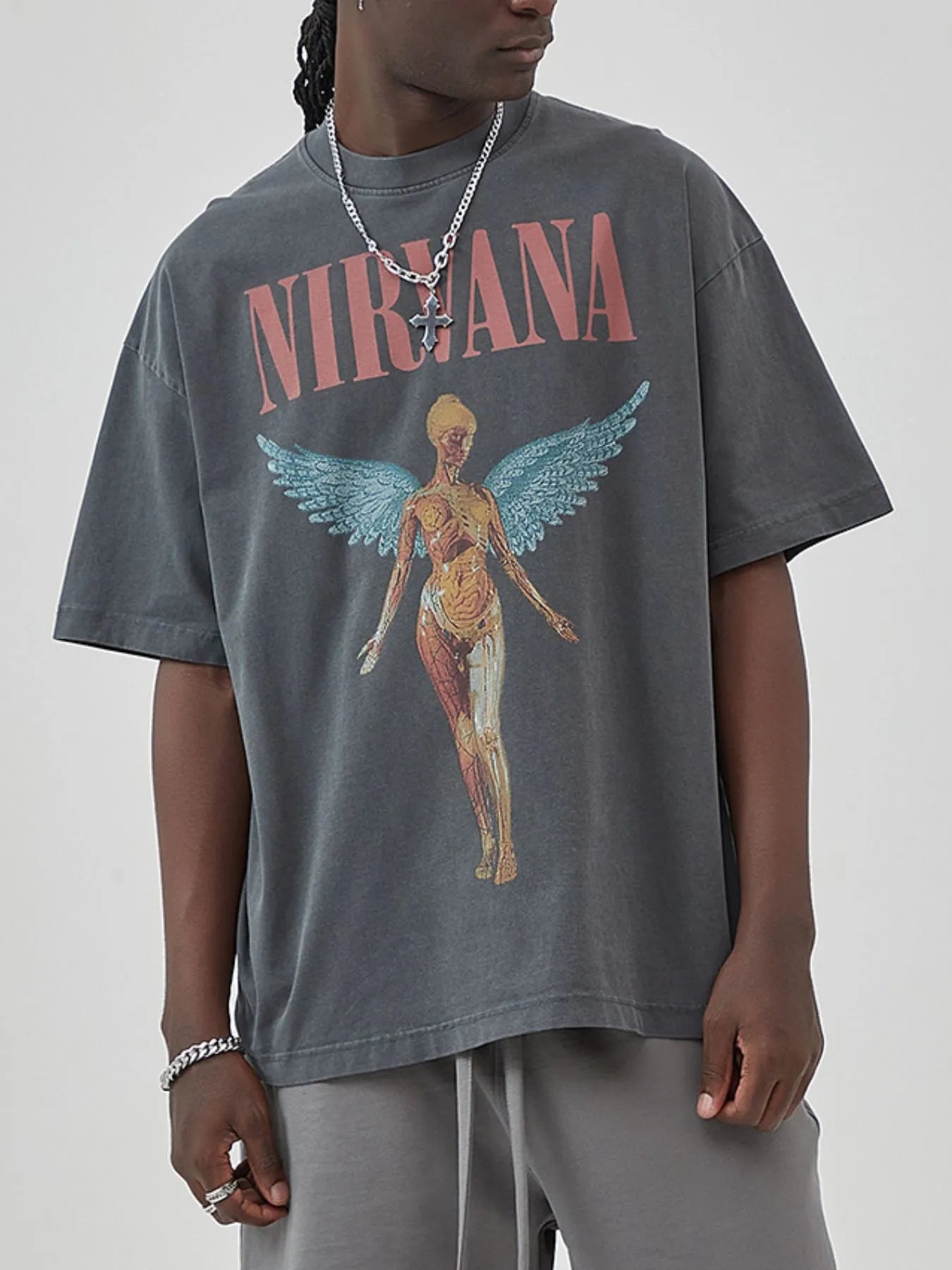 NEWYORKLISTED ATLAS MEN'S COLLECTION: Nirvana Men’s Vintage Album Graphic T-Shirt