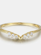 NEWYORKLISTED Valentine's Day Specials: Gold ring with small diamonds on a light background