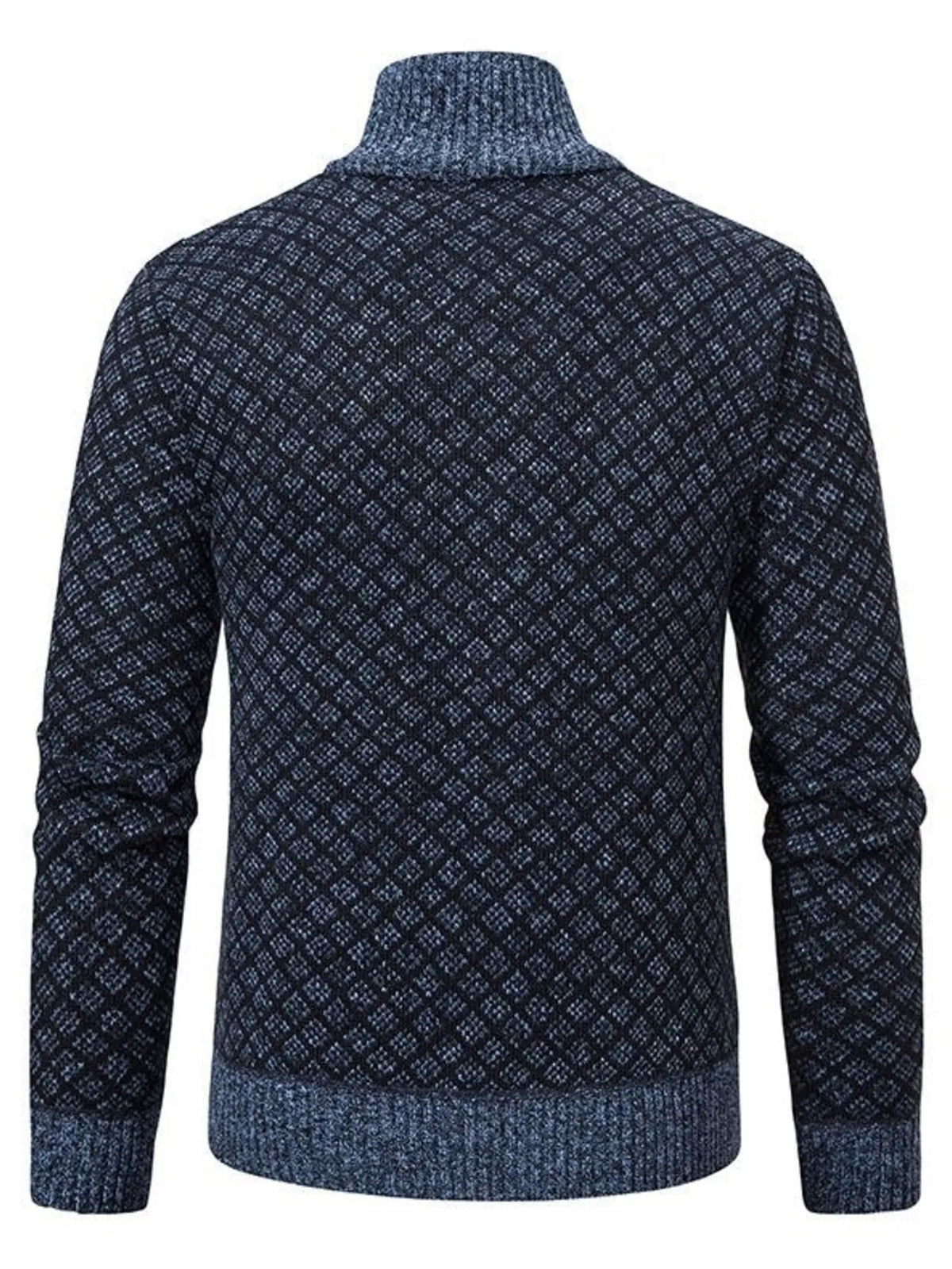 NEWYORKLISTED ATLAS MEN'S COLLECTION – Men's geometric full-zip cardigan, product image 7