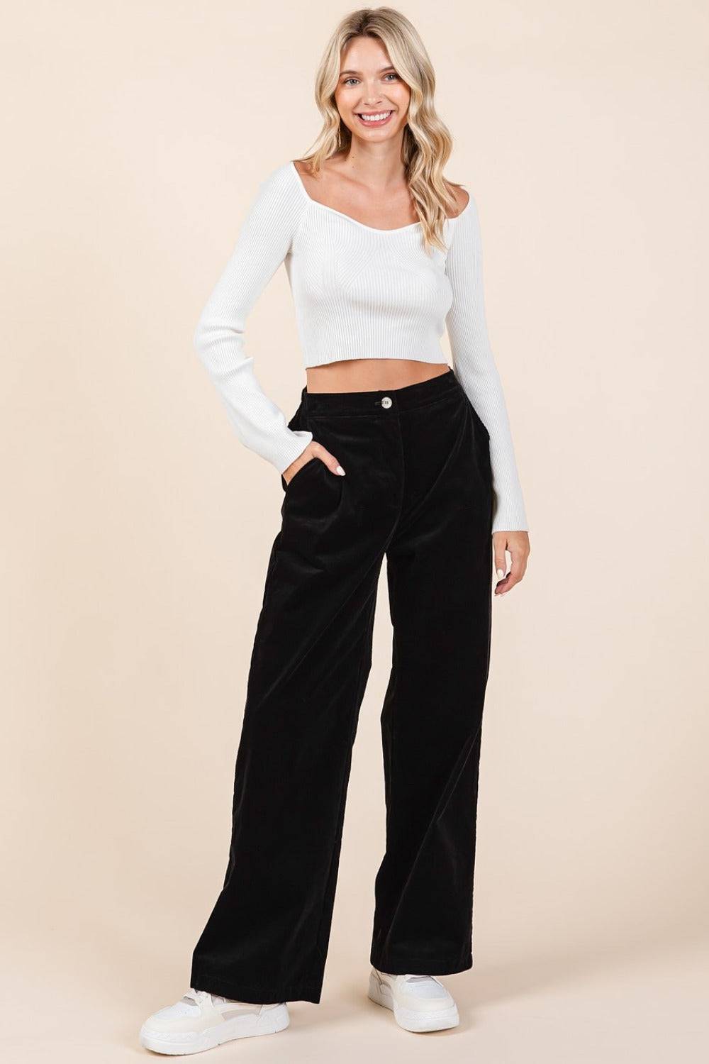 NEWYORKLISTED STYLE COLLECTION: Black Corduroy Pants - NEWYORKLISTED