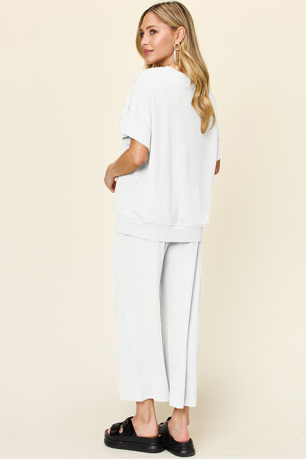 NYLD Short Sleeve T-Shirt and Wide Leg Pants - NEWYORKLISTED