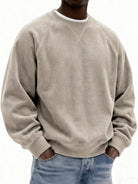 NEWYORKLISTED ATLAS MEN'S COLLECTION – Men's corduroy crew-neck sweatshirt, product image 6