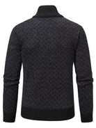 NEWYORKLISTED ATLAS MEN'S COLLECTION – Men's geometric full-zip cardigan, product image 12