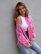 NEWYORKLISTED STYLE COLLECTION: Distressed Color Pop Denim Jacket - NEWYORKLISTED