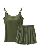 NEWYORKLISTED Intimate Apparel Collection: Plus Size Modal Adjustable Strap Padded Cami and Shorts Set – Buttery-Soft Lounge Set