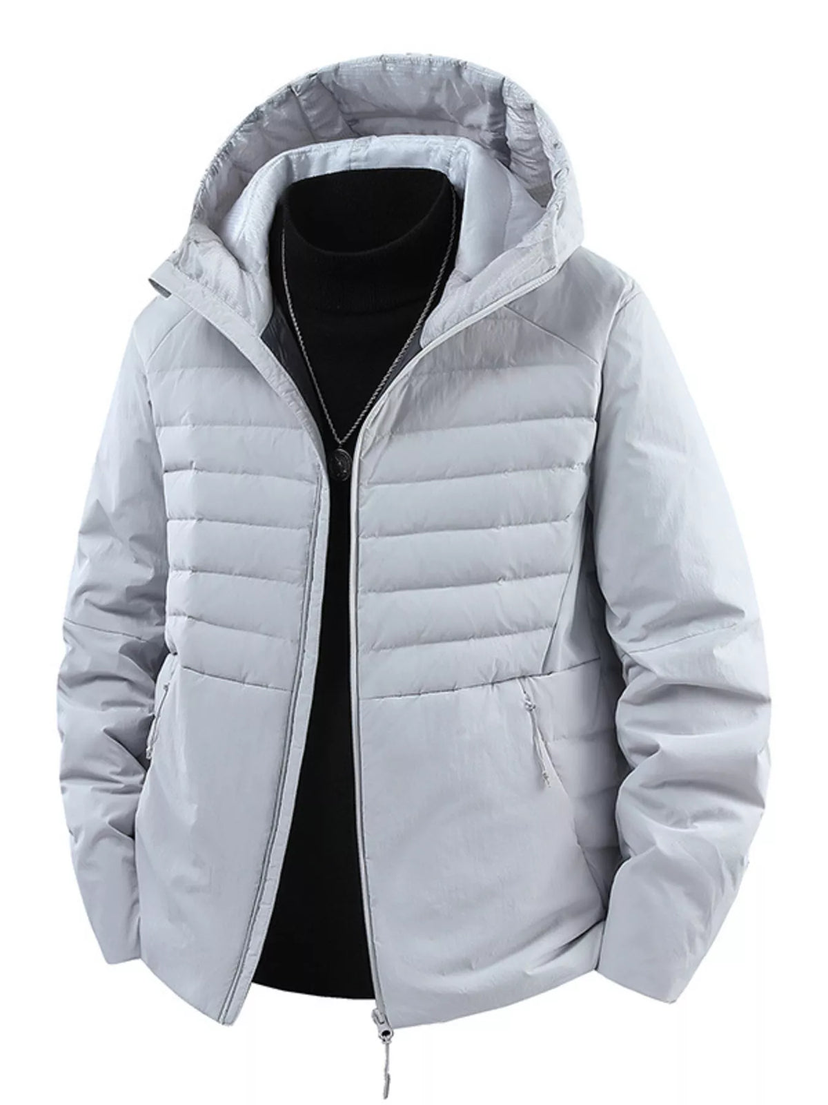 NEWYORKLISTED ATLAS MEN'S COLLECTION – Men's lightweight hooded puffer jacket, product image 4