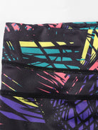 NEWYORKLISTED ACTIVEWEAR COLLECTION: Colorful geometric pattern on a black background