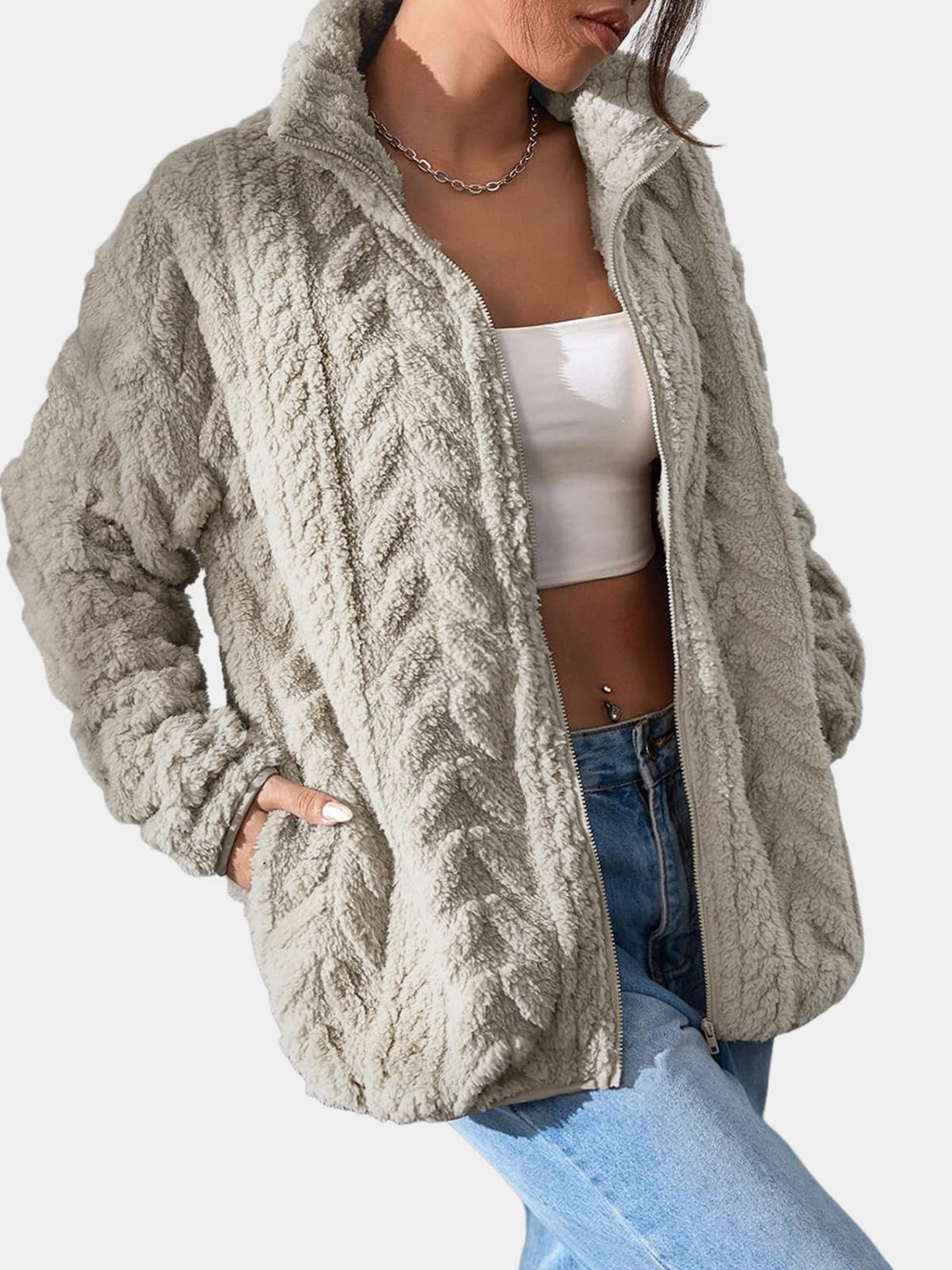 NEWYORKLISTED STYLE COLLECTION: Long Sleeve Warm Sweater Jacket - NEWYORKLISTED