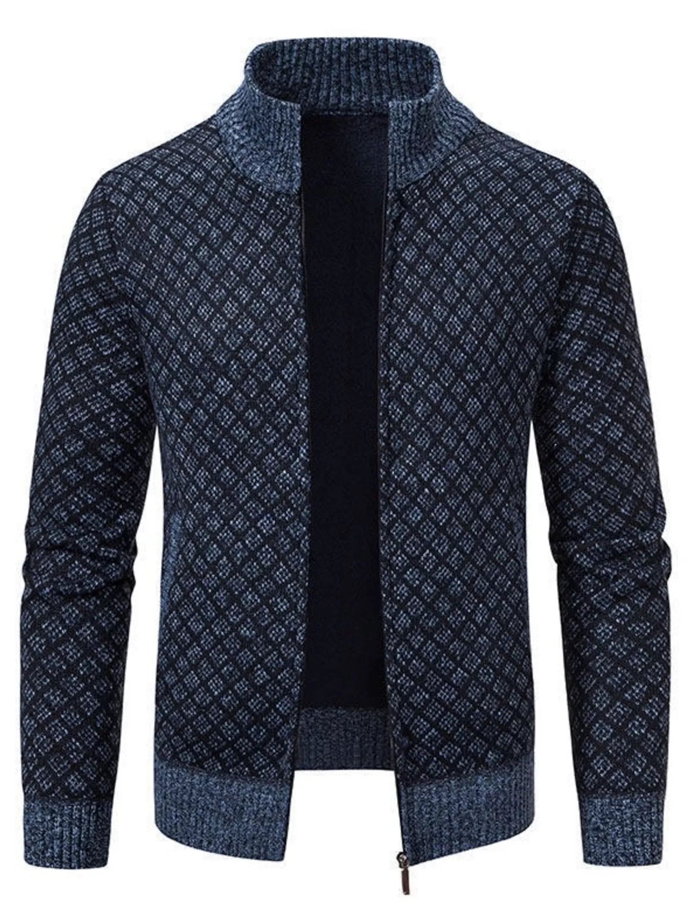 NEWYORKLISTED ATLAS MEN'S COLLECTION – Men's geometric full-zip cardigan, product image 6