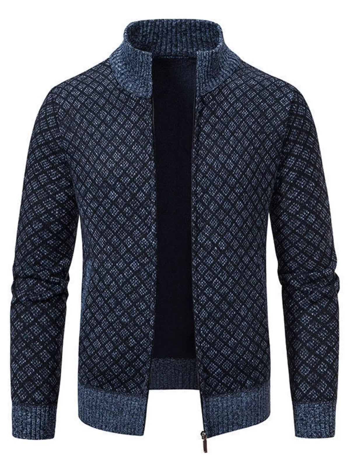NEWYORKLISTED ATLAS MEN'S COLLECTION – Men's geometric full-zip cardigan, product image 6