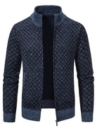 NEWYORKLISTED ATLAS MEN'S COLLECTION – Men's geometric full-zip cardigan, product image 6