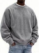 NEWYORKLISTED ATLAS MEN'S COLLECTION – Men's corduroy crew-neck sweatshirt, product image 2