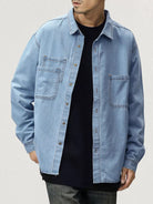 NEWYORKLISTED ATLAS MEN'S COLLECTION – Men's long-sleeve denim button-down shirt, product image 7