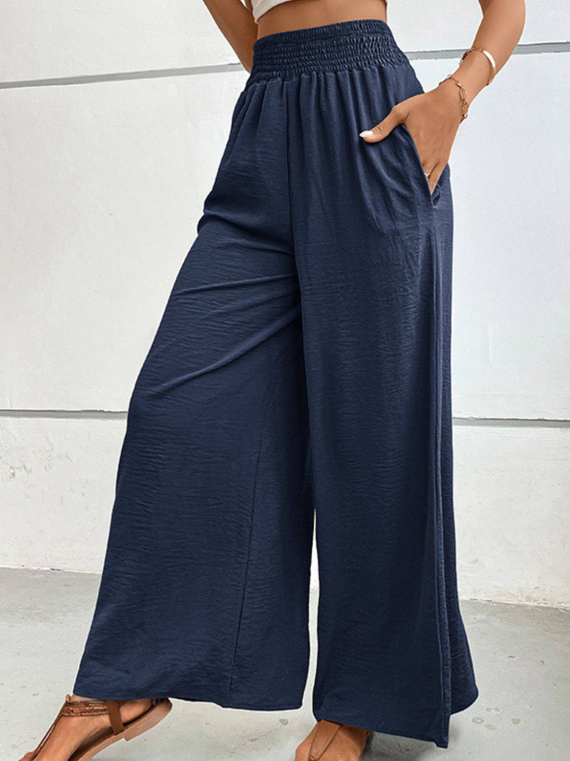 NYLD Wide Waistband Relax Fit Long Pants - NEWYORKLISTED
