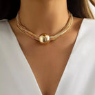NEWYORKLISTED GLAMOUR COLLECTION: Multi Layered Adjustable Necklace 
