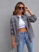 NEWYORKLISTED STYLE COLLECTION: Distressed Color Pop Denim Jacket - NEWYORKLISTED