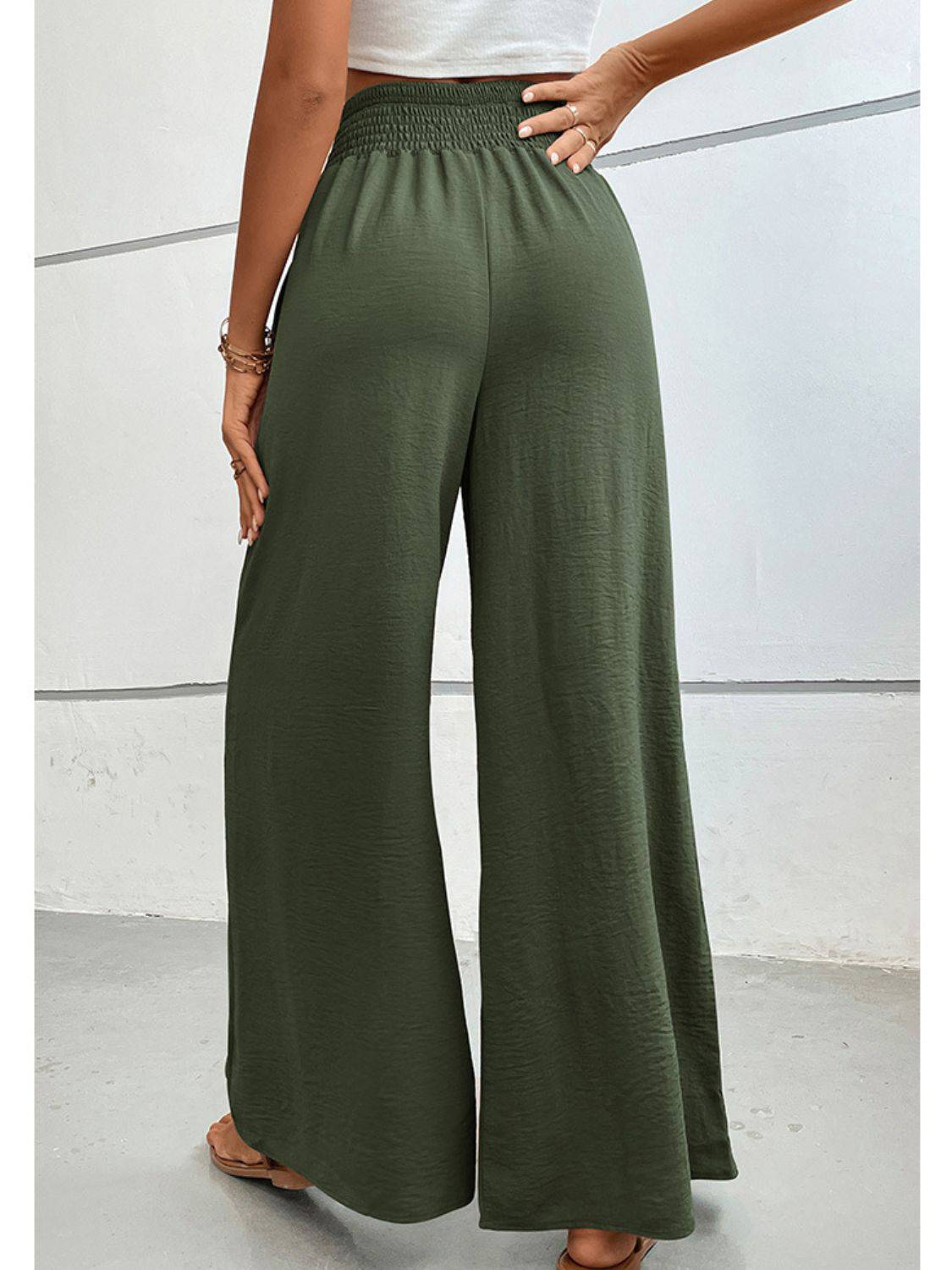 NYLD Wide Waistband Relax Fit Long Pants - NEWYORKLISTED