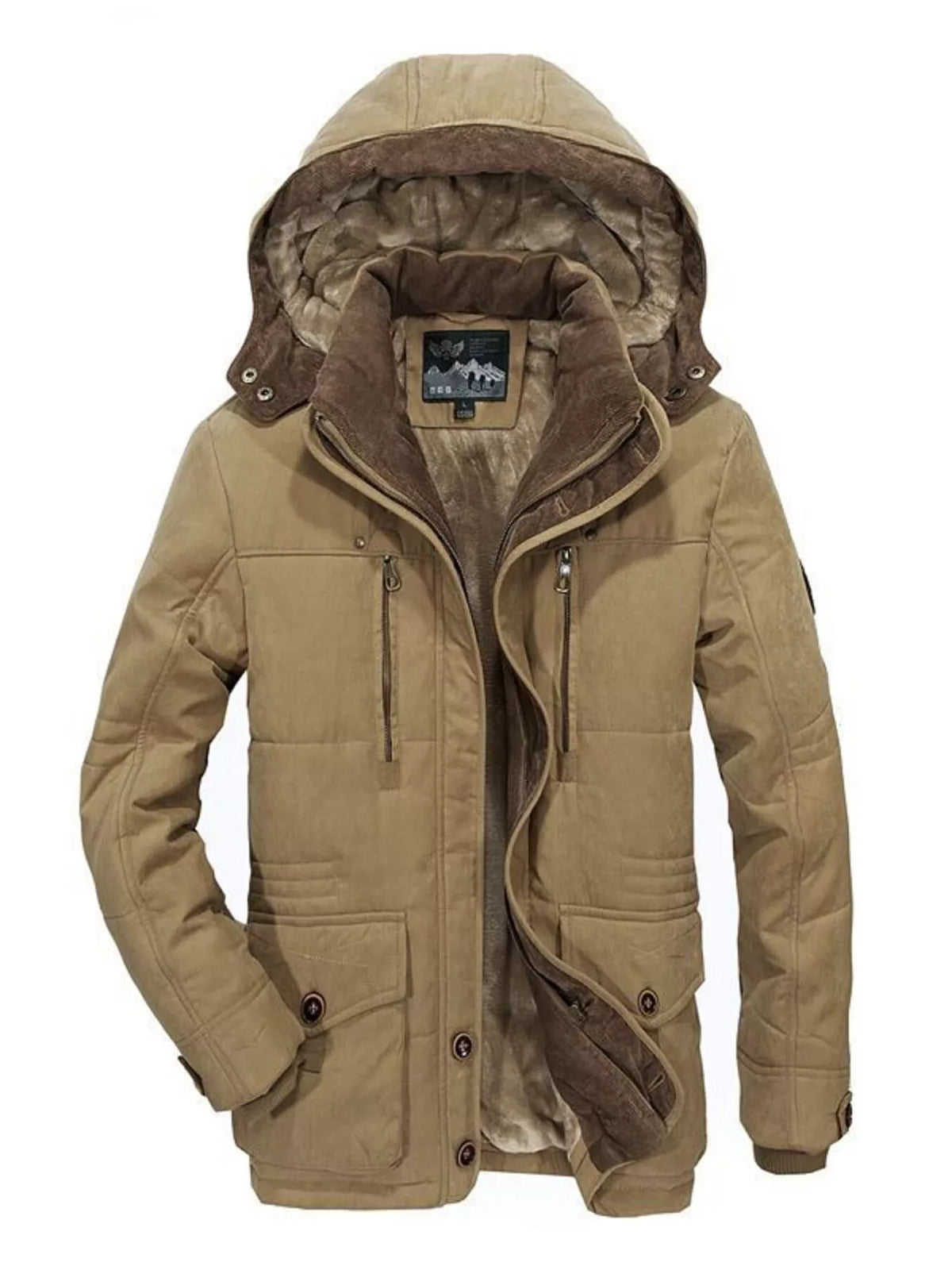 NEWYORKLISTED ATLAS MEN'S COLLECTION – Men's winter hooded parka coat, product image 3