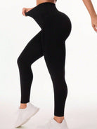 Pocketed High Waist Active Leggings - NEWYORKLISTED