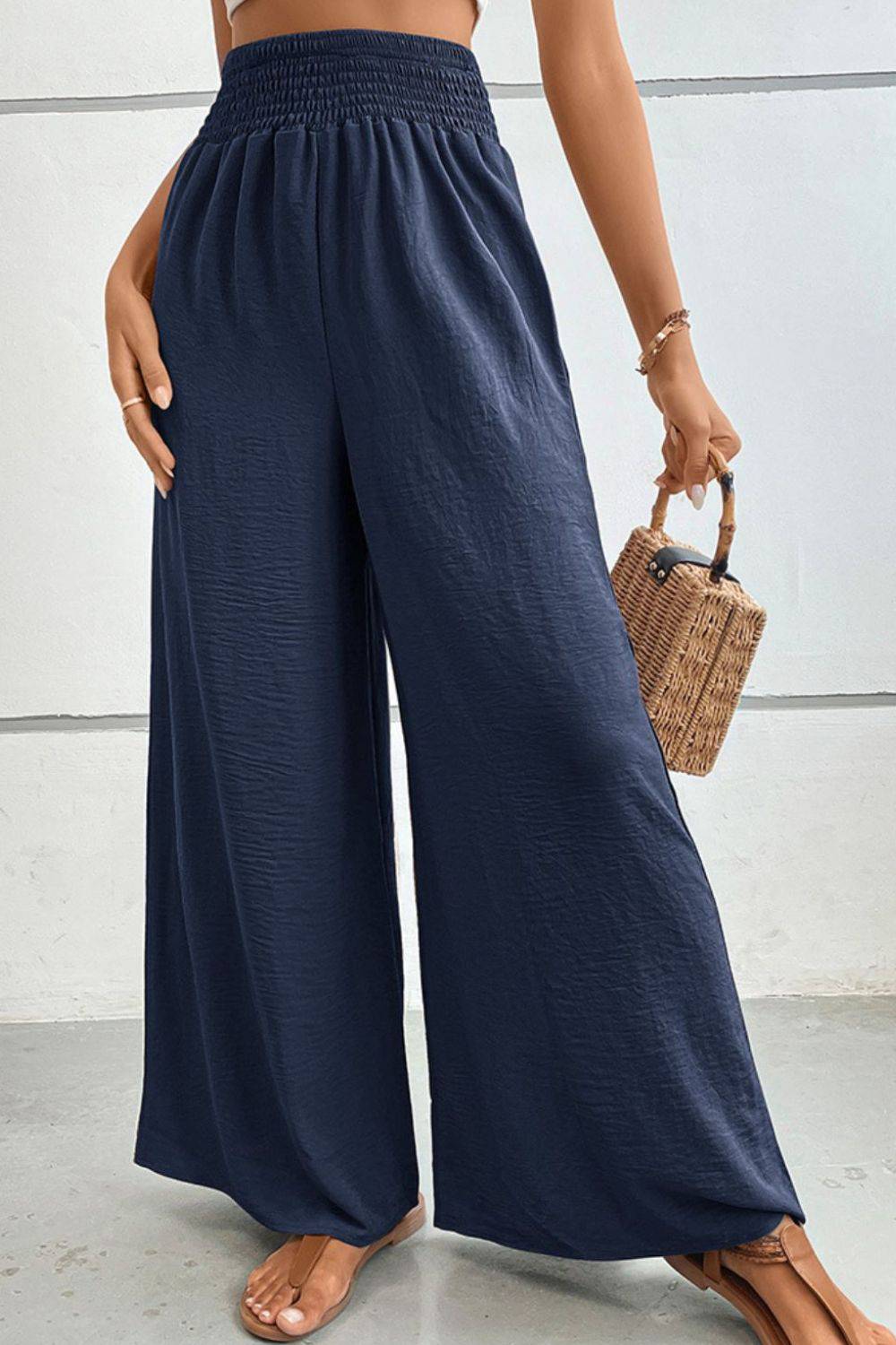 NYLD Wide Waistband Relax Fit Long Pants - NEWYORKLISTED