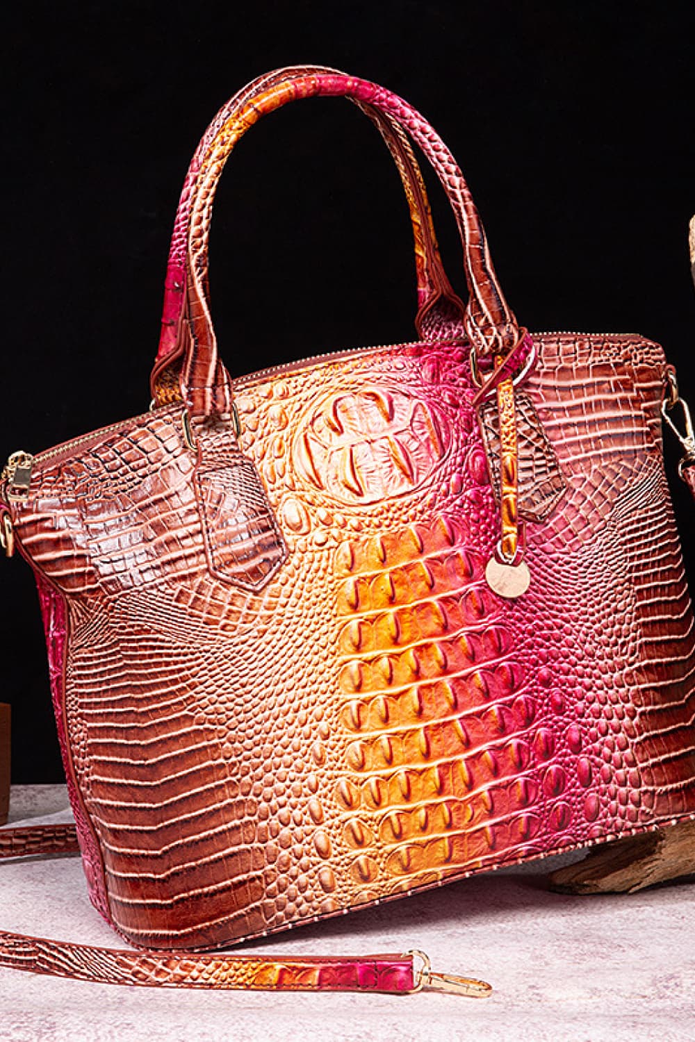 NEWYORKLISTED STYLE COLLECTION: Rainbow Gradient Vegan Leather Handbag - NEWYORKLISTED