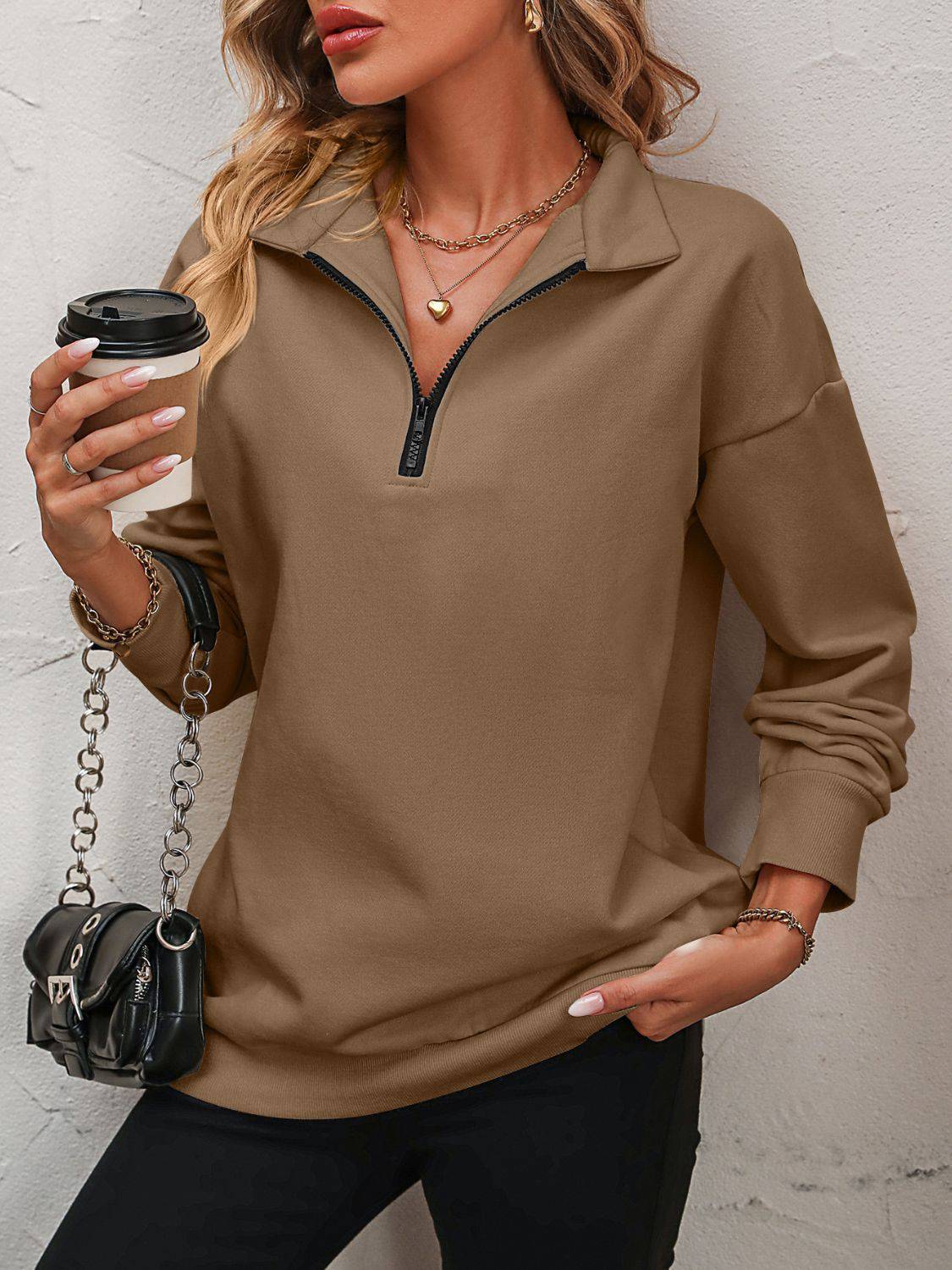 NEWYORKLISTED STYLE COLLECTION: Dropped Shoulder Sweatshirt - NEWYORKLISTED