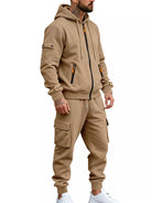 NEWYORKLISTED ATLAS MEN'S COLLECTION – Men's zip-up hoodie and cargo pants two-piece set, product image 2