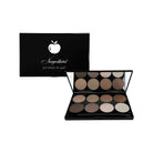 NEWYORKLISTED Cosmetic Collection: Ultimate Contour Makeup palette with shades of brown and beige, open and closed, on a white background.