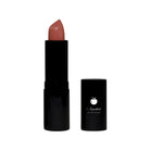 NEWYORKLISTED COSMETIC COLLECTION Luxury Matte Lipstick – Chloe, a soft rose matte lipstick in a sleek black-and-gold case displayed on a white background.