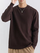 NEWYORKLISTED ATLAS MEN'S COLLECTION – Men's ribbed knit crew-neck sweater, product image 7