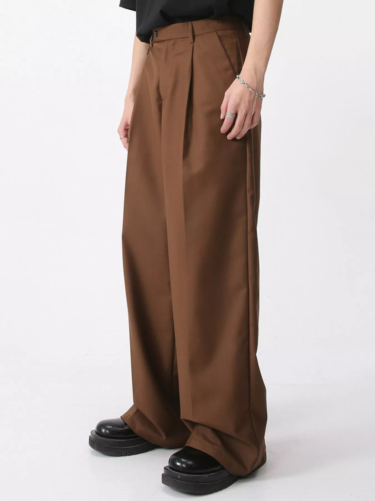 NEWYORKLISTED ATLAS MEN'S COLLECTION – Men's high-waisted wide-leg adjustable trousers, product image 8