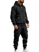 NEWYORKLISTED ATLAS MEN'S COLLECTION – Men's zip-up hoodie and cargo pants two-piece set, product image 7