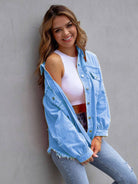 NEWYORKLISTED STYLE COLLECTION: Distressed Color Pop Denim Jacket - NEWYORKLISTED