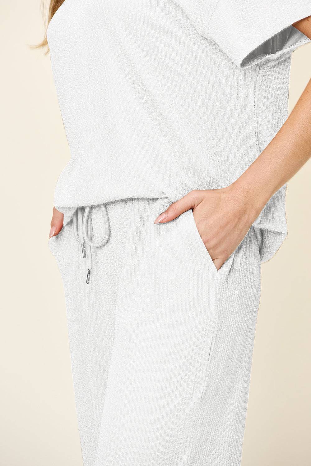 NYLD Short Sleeve T-Shirt and Wide Leg Pants - NEWYORKLISTED