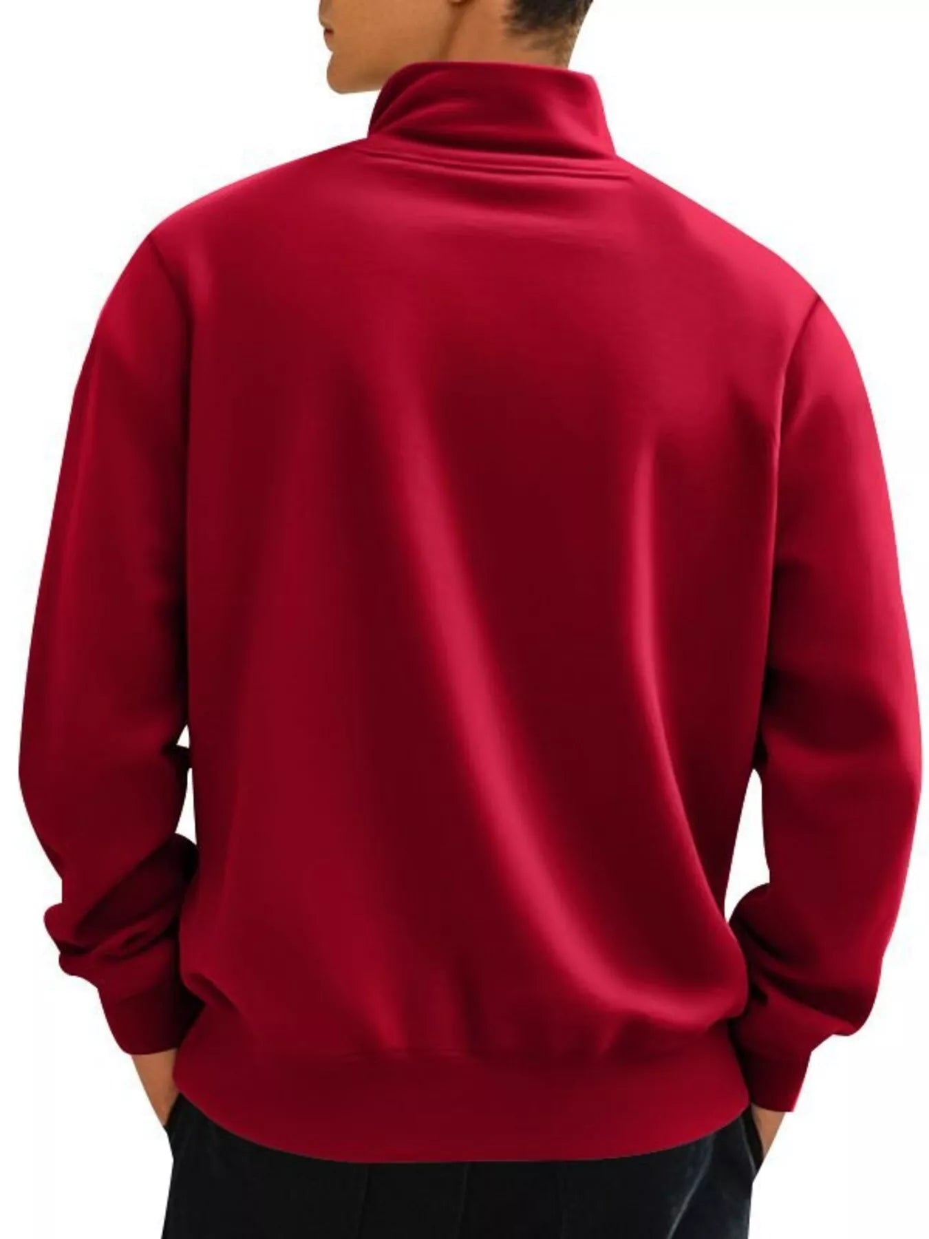 NEWYORKLISTED ATLAS MEN'S COLLECTION: Red jacket worn by a person on a white background