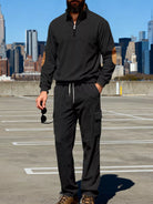 NEWYORKLISTED ATLAS MEN'S COLLECTION – Men's casual long-sleeve top and pants two-piece set, product image 6