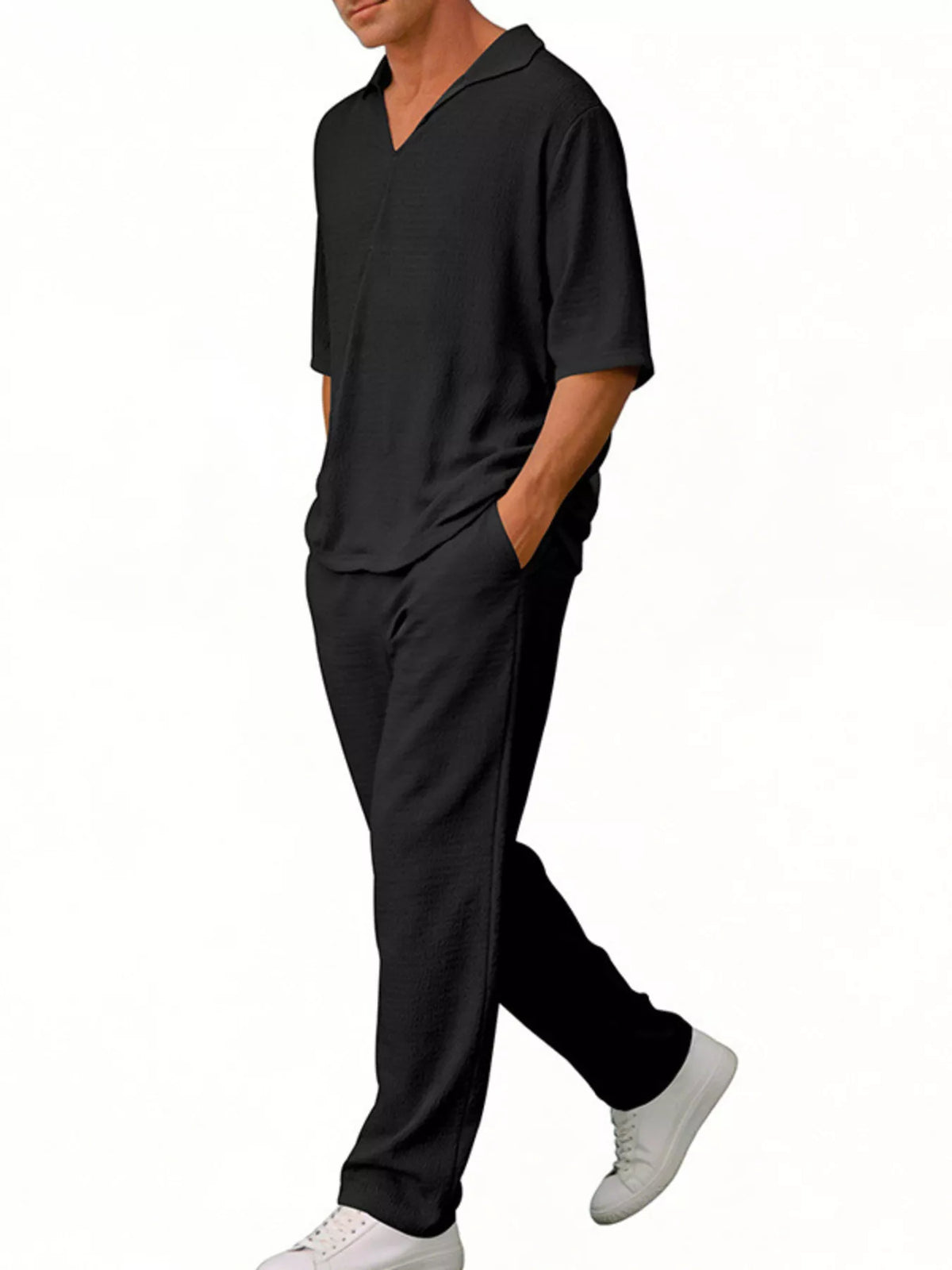 NEWYORKLISTED ATLAS MEN'S COLLECTION – Men's half-sleeve top and pants two-piece set, product image 7