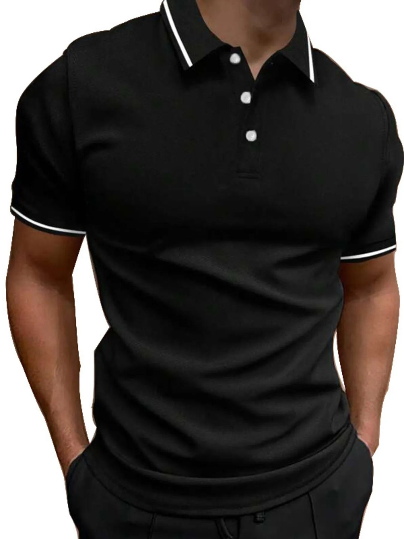 NEWYORKLISTED ATLAS MEN'S COLLECTION: Men's Button Detail Short Sleeve Polo&nbsp;