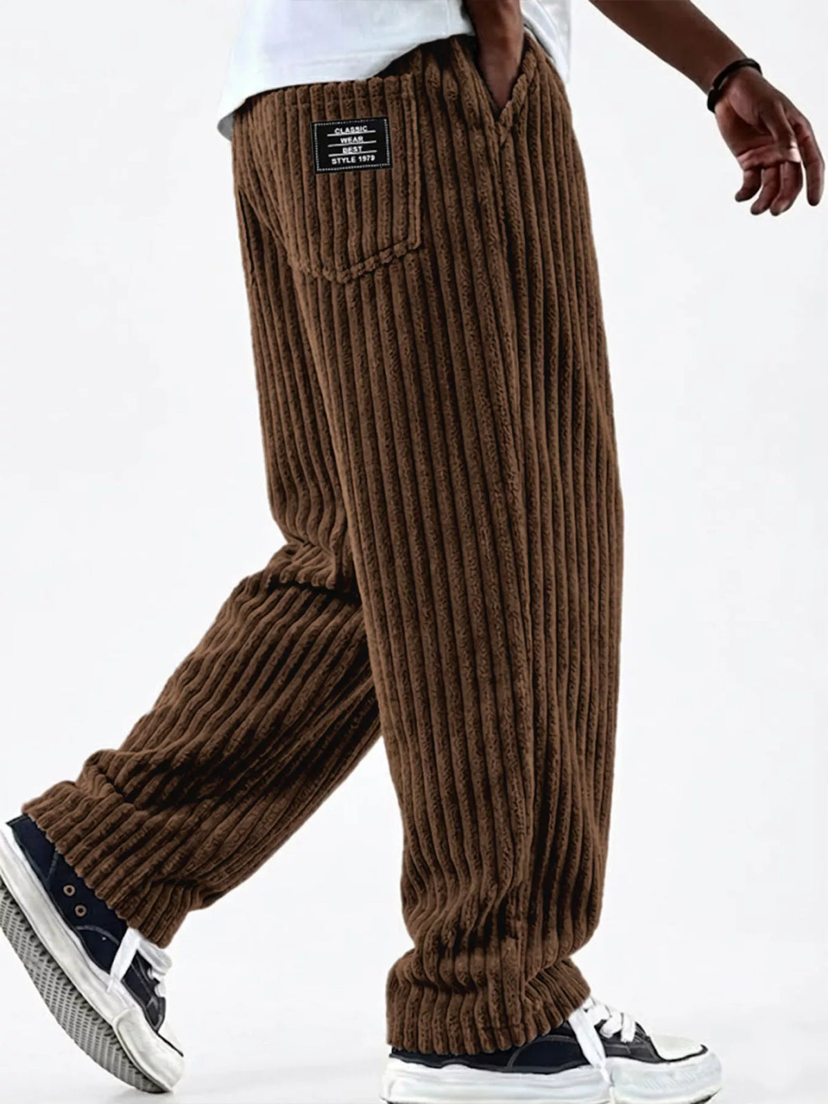 NEWYORKLISTED ATLAS MEN'S COLLECTION – Men's corduroy wide-leg pants, product image 5