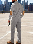 NEWYORKLISTED ATLAS MEN'S COLLECTION – Men's casual long-sleeve top and pants two-piece set, product image 5