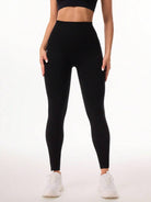 Pocketed High Waist Active Leggings - NEWYORKLISTED