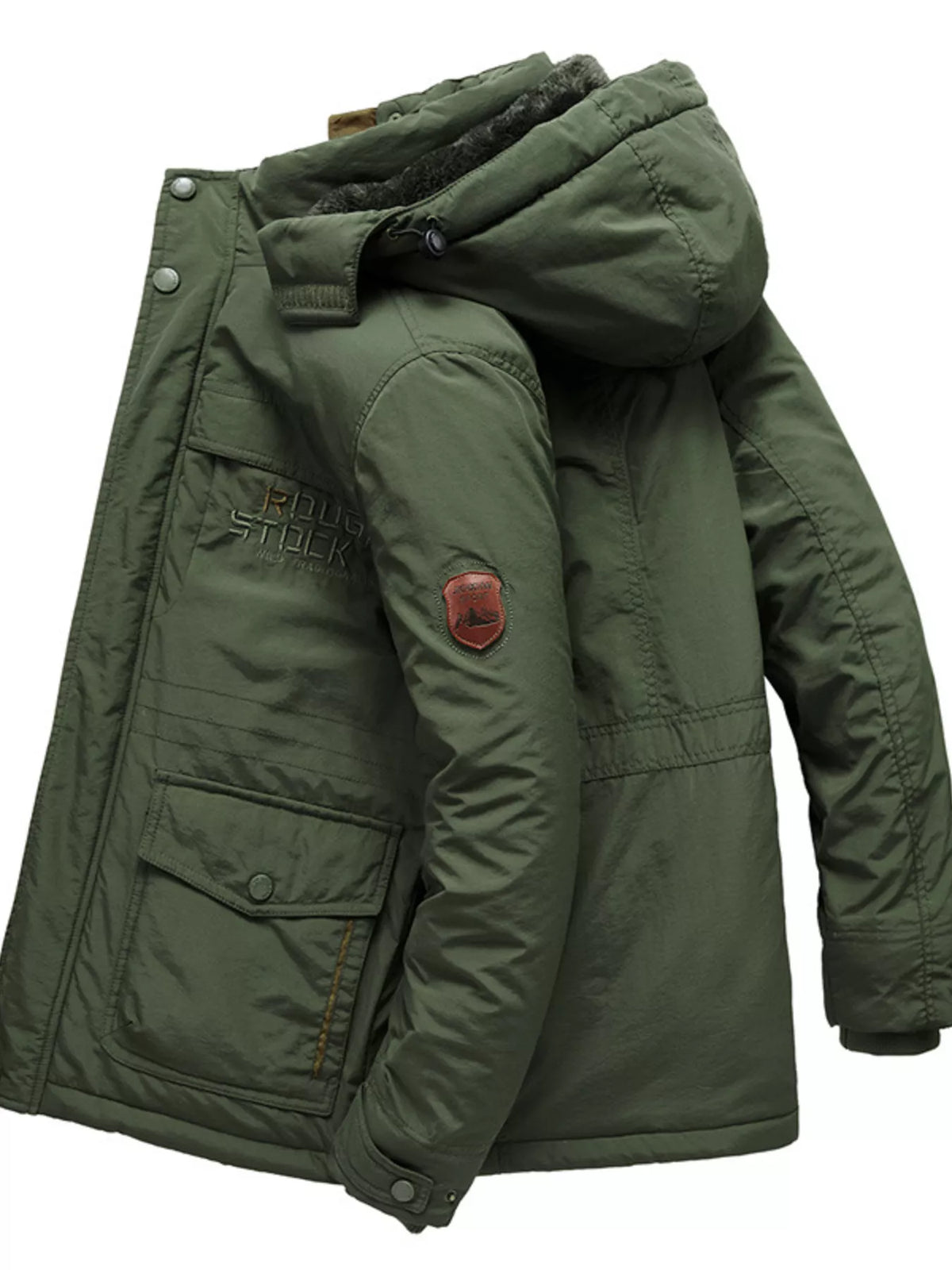NEWYORKLISTED ATLAS MEN'S COLLECTION – Men's zip-up hooded parka coat, product image 2