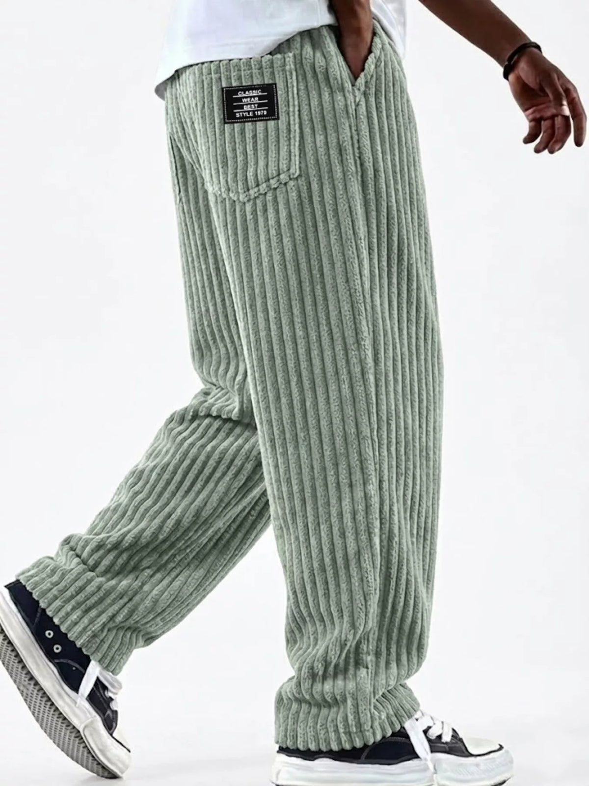 NEWYORKLISTED ATLAS MEN'S COLLECTION – Men's corduroy wide-leg pants, product image 7