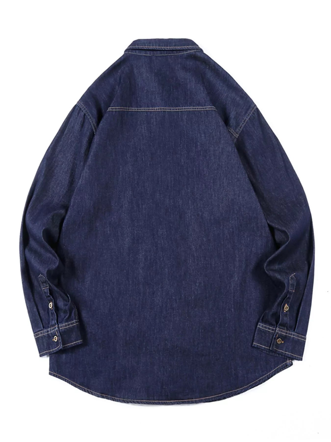 NEWYORKLISTED ATLAS MEN'S COLLECTION – Men's long-sleeve denim button-down shirt, product image 5