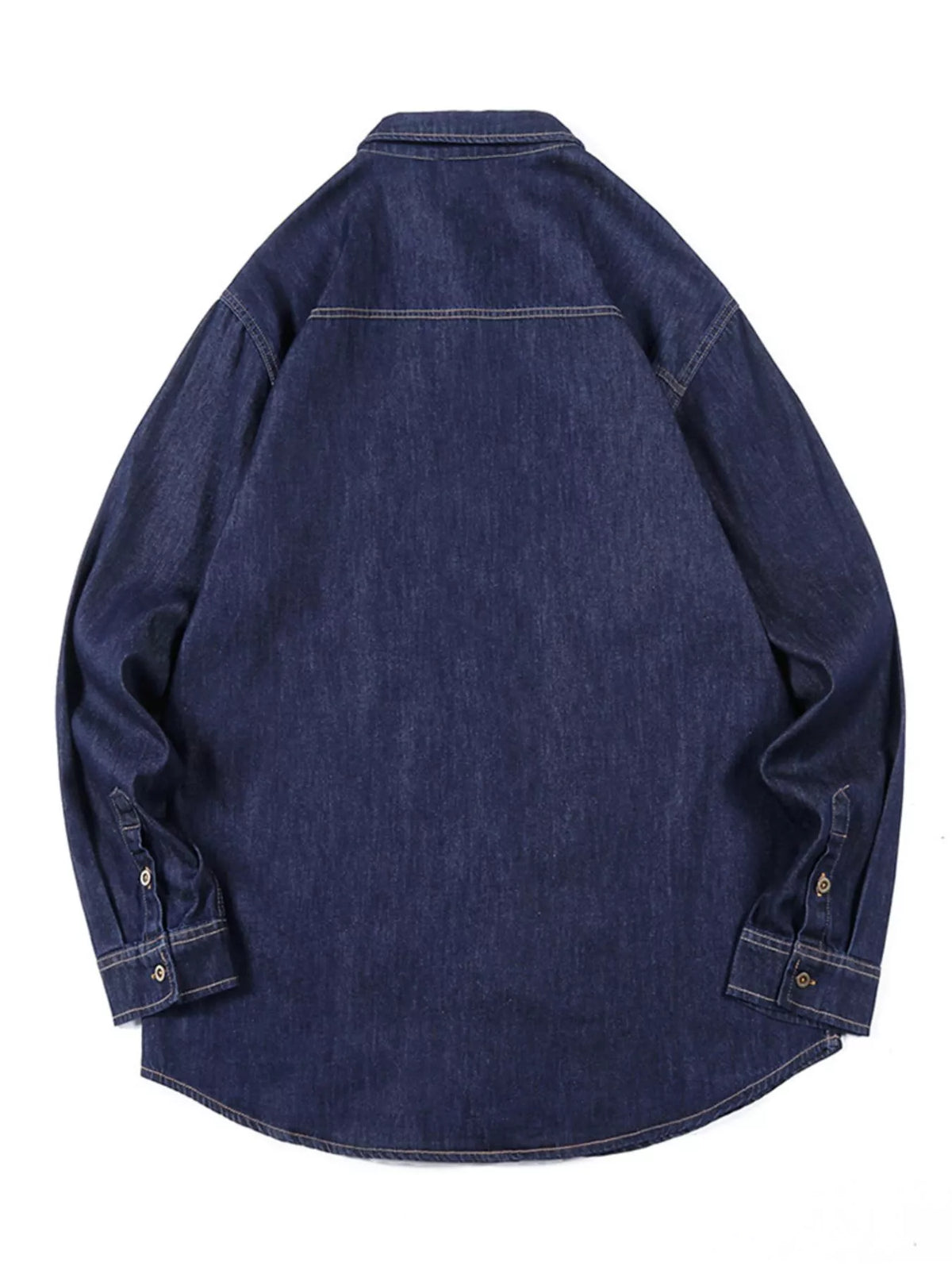 NEWYORKLISTED ATLAS MEN'S COLLECTION – Men's long-sleeve denim button-down shirt, product image 5