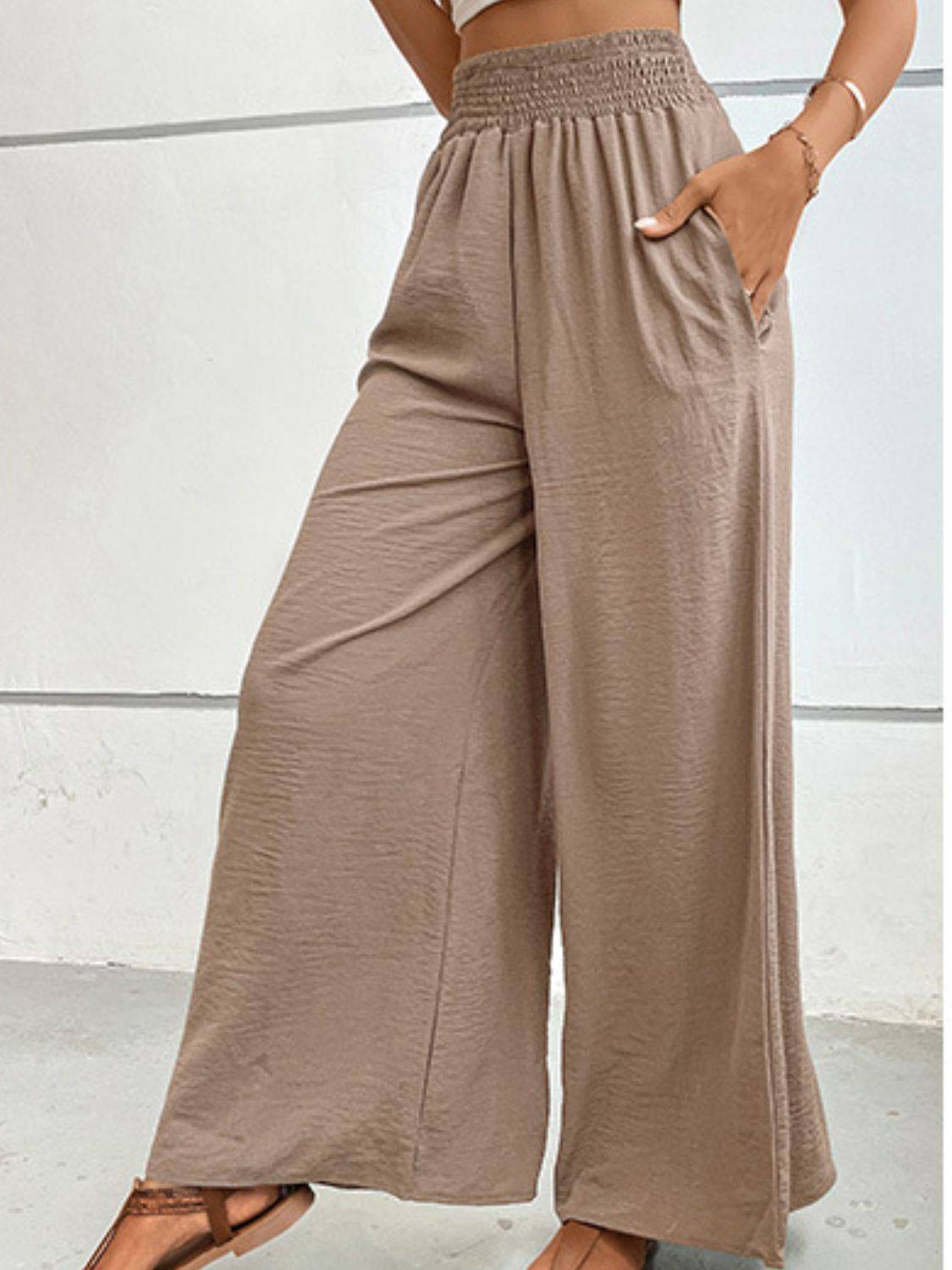 NYLD Wide Waistband Relax Fit Long Pants - NEWYORKLISTED