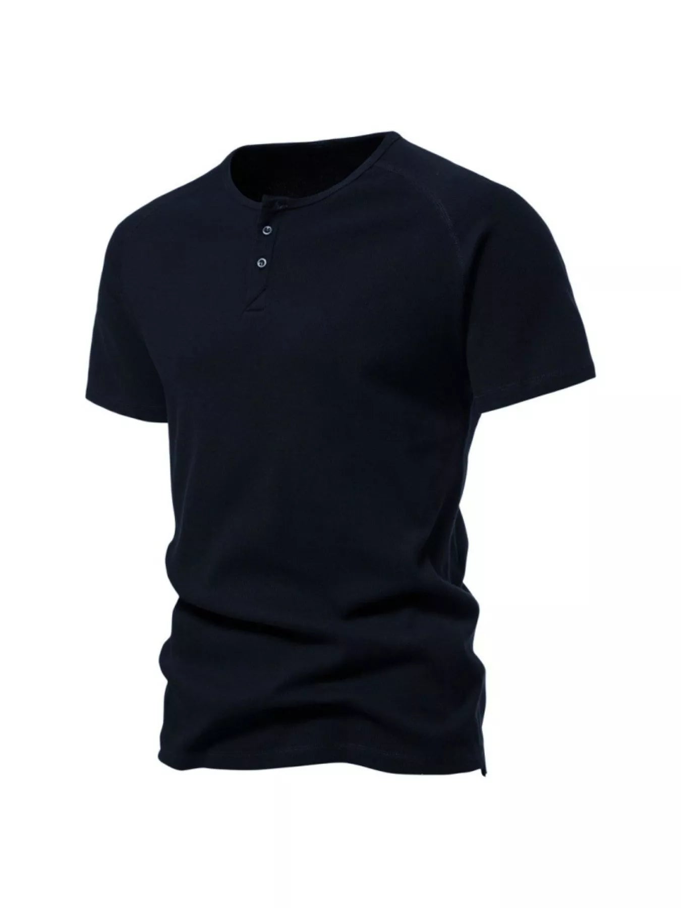 NEWYORKLISTED ATLAS MEN'S COLLECTION: Black t-shirt on a white background