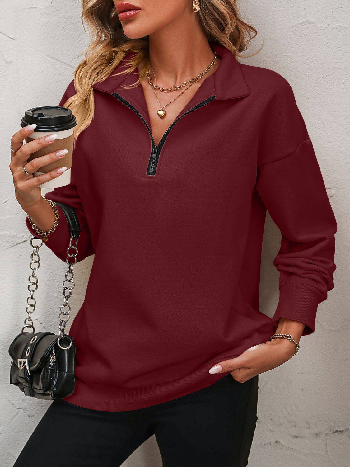 NEWYORKLISTED STYLE COLLECTION: Dropped Shoulder Sweatshirt - NEWYORKLISTED